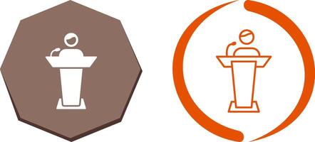 Elected Candidate Icon Design vector