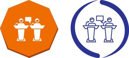 Debate Icon Design vector