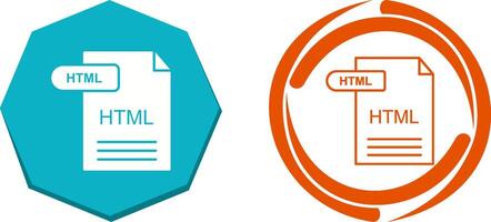 HTML Icon Design vector