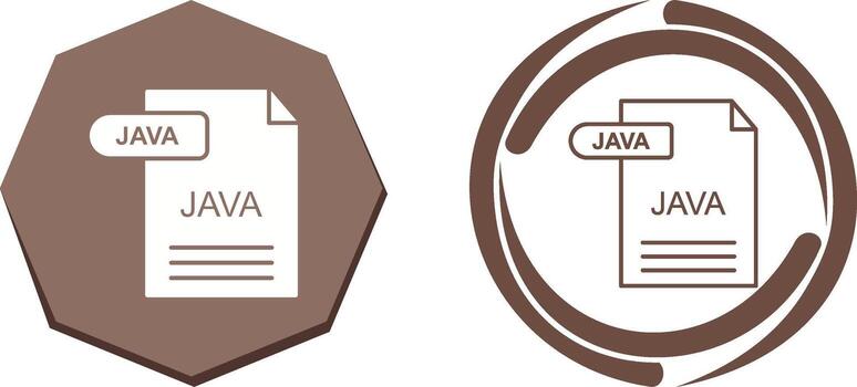 Java Icon Design vector