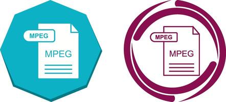 MPEG Icon Design vector