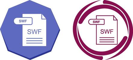 SWF Icon Design vector