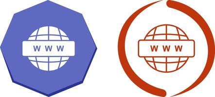 World Wide Web Icon Design vector