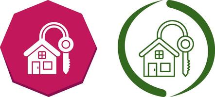 House Key Icon Design vector