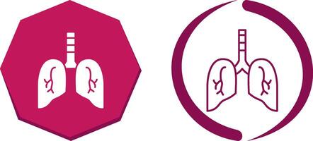 Lung Icon Design vector