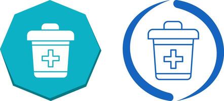 Dustbin Icon Design vector