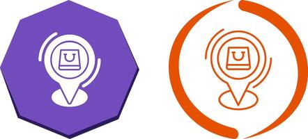 Shop Location Icon Design vector