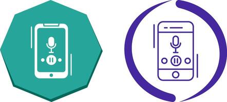 Voice Record Icon Design vector