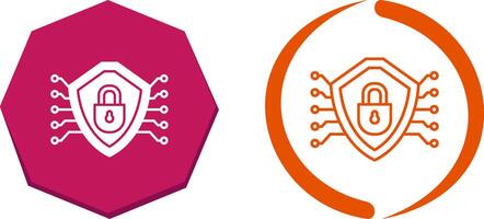 Cyber Security Icon Design vector