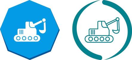 Escavator Icon Design vector