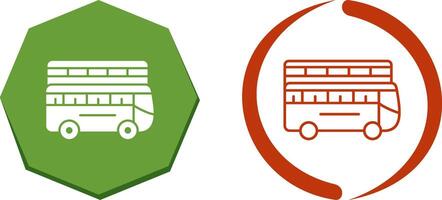 Double Bus Icon Design vector