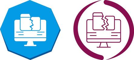 Data Loss Icon Design vector