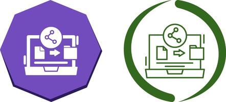 File Share Icon Design vector