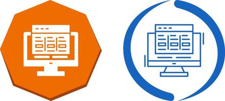 Layout Icon Design vector