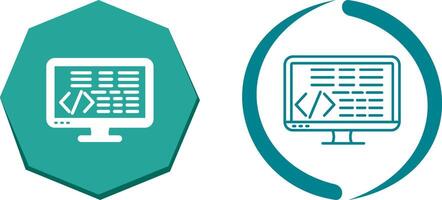Coding Icon Design vector