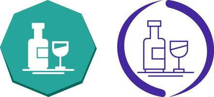 Wine Bottle Icon Design vector