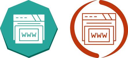 Www Icon Design vector