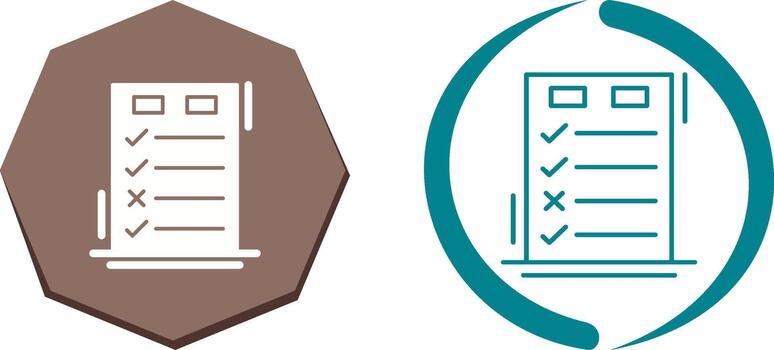 Today to Done CheckList Icon Design vector