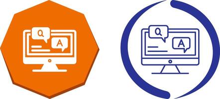 Faq Icon Design vector