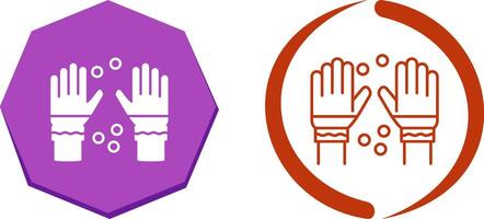 Winter Gloves Icon Design vector