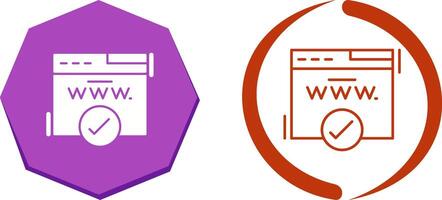 Domain Icon Design vector