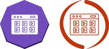 Online Course Icon Design vector