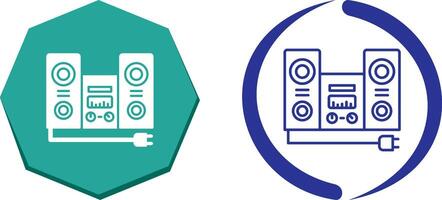 Stereo Icon Design vector