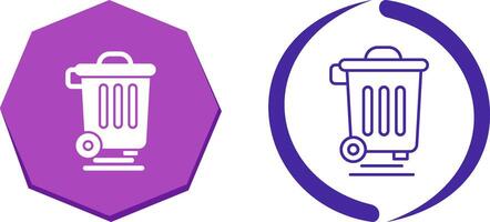Dustbin Icon Design vector