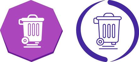 Dustbin Icon Design vector