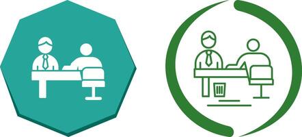 Evaluating work Icon Design vector