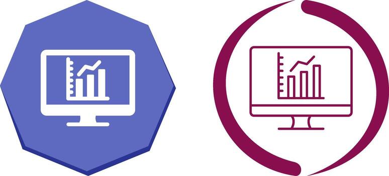 Chart Icon Design vector