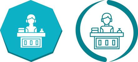 Office Reception Icon Design vector