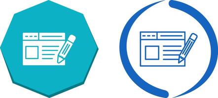 Web Page Icon Design vector