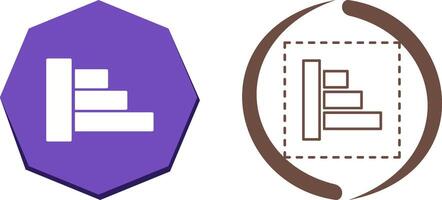 Object Alignment Icon Design vector