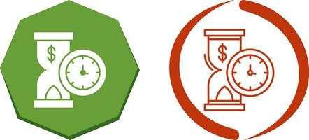 Time is Money Icon Design vector