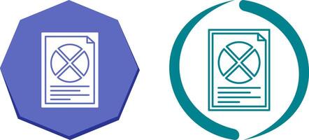 Pie Chart Icon Design vector