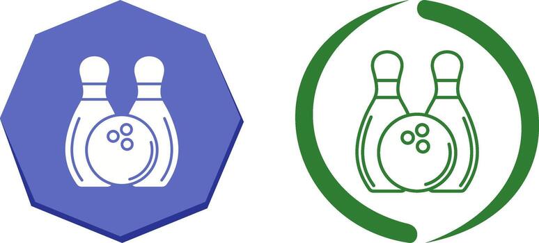 Bowling Icon Design vector