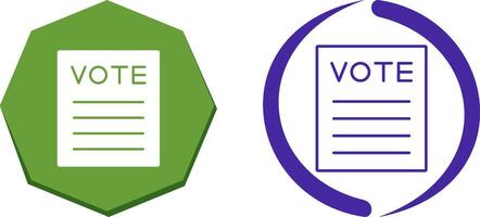 Vote Icon Design vector
