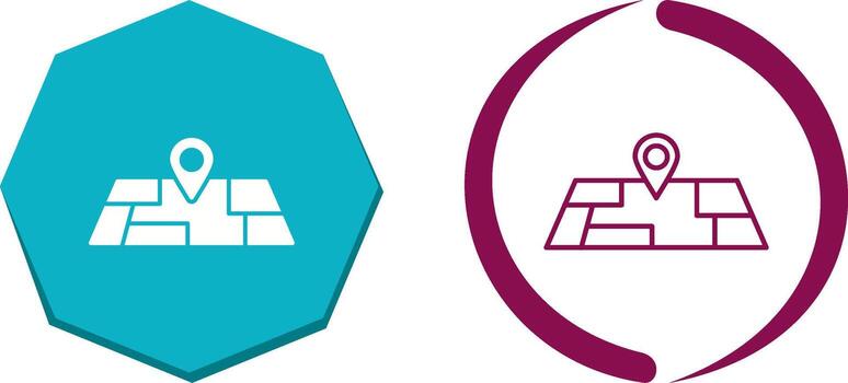 diseño de icono de mapa vector