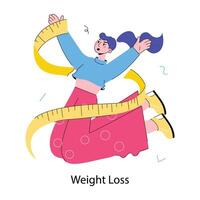 Trendy Weight Loss vector