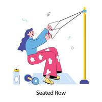 Trendy Seated Row vector