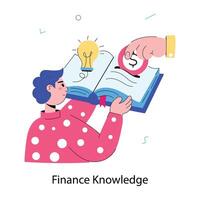 Trendy Finance Knowledge vector