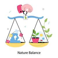 Trendy Nature Balance vector