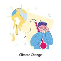 Trendy Climate Change vector