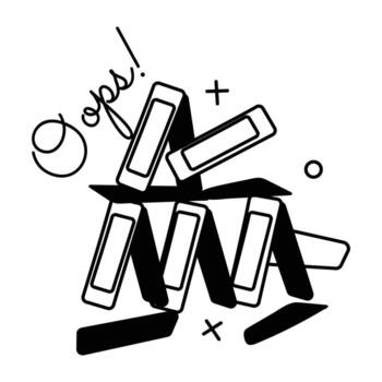 de moda tarjetas apilar vector