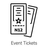 Trendy Event Tickets vector