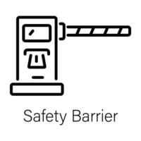 de moda la seguridad barrera vector