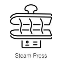 Trendy Steam Press vector