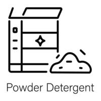 Trendy Powder Detergent vector