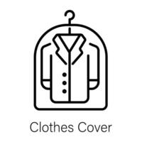 Trendy Clothes Cover vector